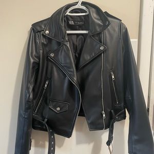 ZARA SIZE SMALL LEATHER JACKET